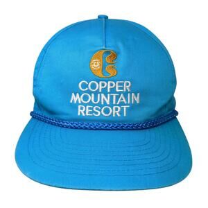 Copper Mountain Resort Baseball Cap Blue One Size Adjustable Embroidered Cash's